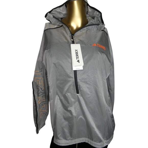 Adidas Terrex Agravic Windweave Pro Women Trail Run Windbreaker Jacket HT9403 L - Picture 1 of 7